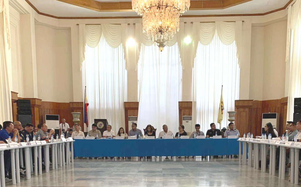 Representatives from the Department of Health, Bureau of Immigration, Bureau of Quarantine, Cebu Officials, Cebu Port Authority, PNP, Coast Guard, private port owners, shipyard owners, and shipping owners
